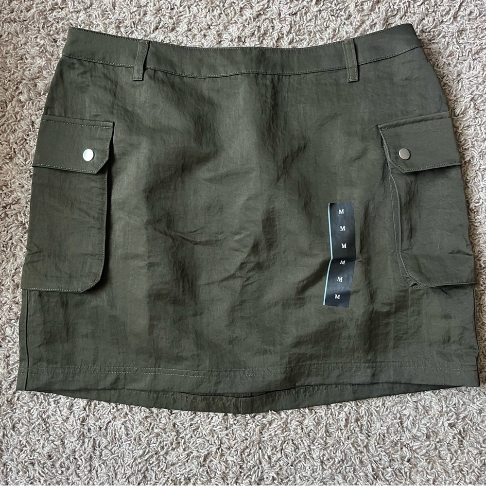 NWT Olive Green Utility Skirt